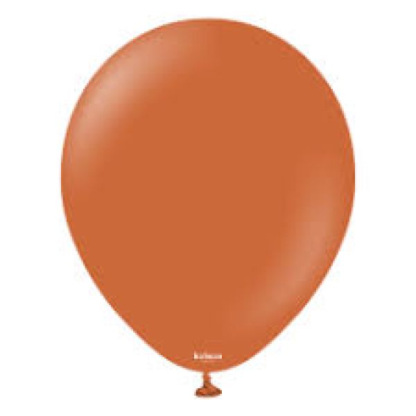 18 INC RETRO RUST ORANGE BALON 25Lİ