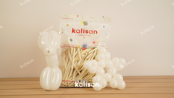 BEYAZ SOSİS BALON (260) 100 LÜ (KAL)