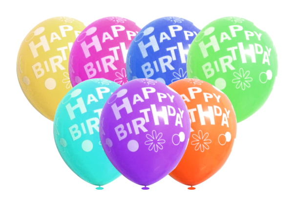 Çepeçevre H.Birthday Karışık Basklı Balon (100lük)