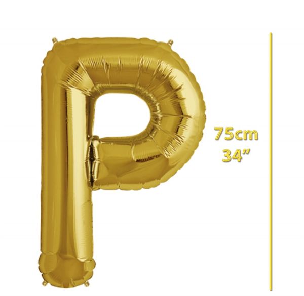 Folyo Harf P Gold Balon 34 İnç