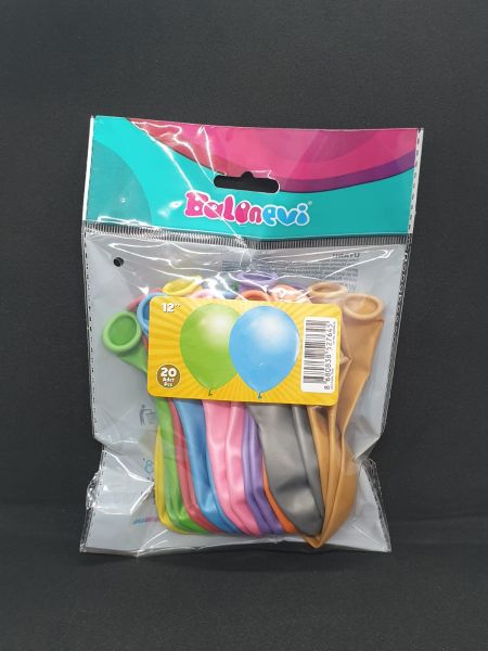 Metalik Karışık Balon 20 Li