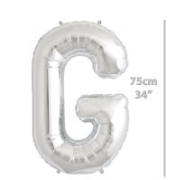 Folyo Harf G Gümüş Balon 34 İnç