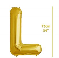Folyo Harf L Gold Balon 34 İnç