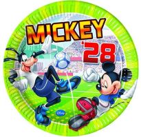 Mickey Goal Kağıt Tabak
