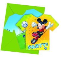 Mickey Goal Parti Davetiyesi ve Zarf