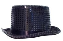 Sihirbaz Şapkası Pullu - Siyah