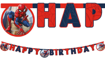 Spiderman Crime Fighter Happy Birthday Banner